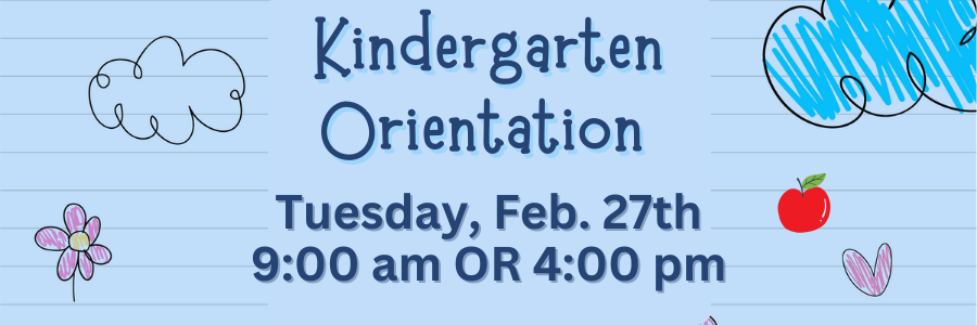 Kindergarten Orientation banner